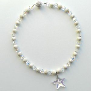 Handmade Swarovski Crystal AB Star "Bootlet"